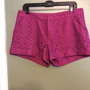 Lace overlay shorts